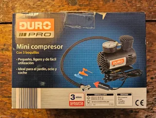 Mini compresor DURO PRO con 3 boquillas