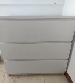 Cómoda 3 cajones blanca