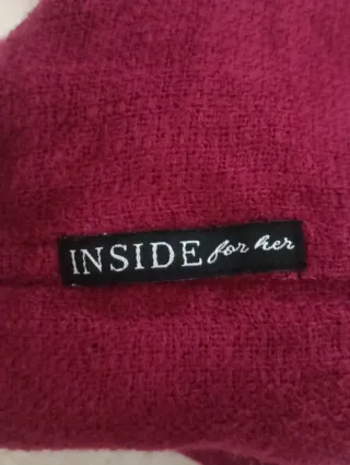 Bufanda cerrada granate