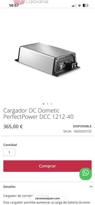 Dometic DCC1212-40A Cargador y Convertidor