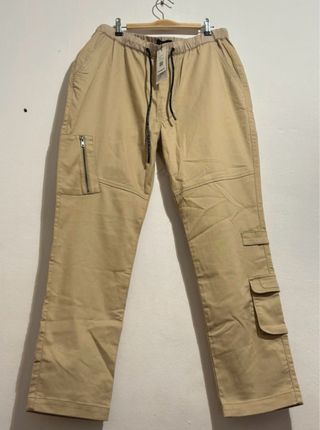 Pantalón Cargo Desigual Talla 36 Beige