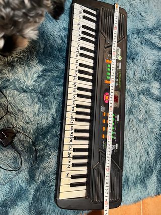 Teclado Electrónico 54 Teclas con pila su batería