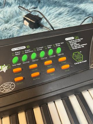 Teclado Electrónico 54 Teclas con pila su batería