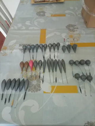 Lote de plomos de pesca