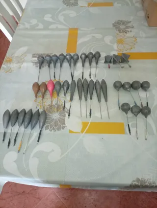 Lote de plomos de pesca
