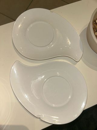 2 Tazze da tè NOTARE difetto piatti