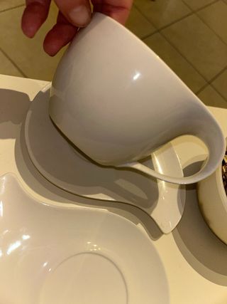 2 Tazze da tè NOTARE difetto piatti