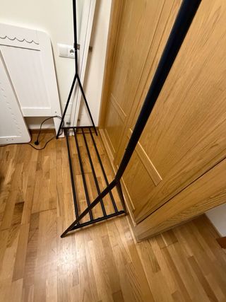 Burro perchero negro metal