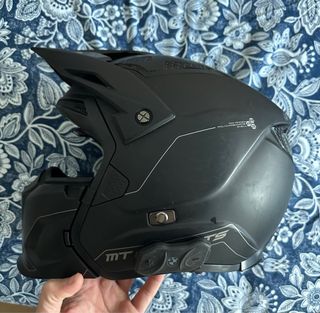 Casco Moto + intercomunicador + visor extra