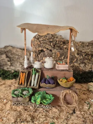 Tienda de Belén con Verduras