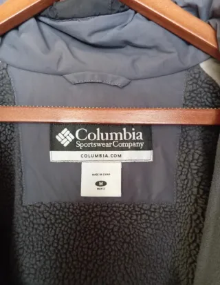 Chaqueta Columbia Talla M Negra/Gris