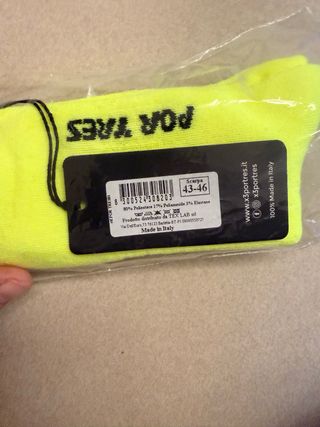 Calzini Padel X3 Giallo Fluo Taglia 43/46