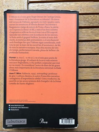 Odissea: Traducció de Joan F. Mira