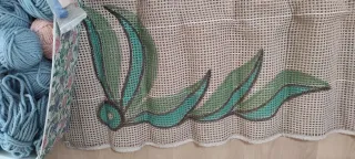 Alfombra para terminar con lanas e aguja 150 x72cm