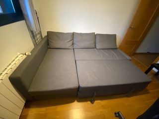 Sofá cama gris 3 plazas