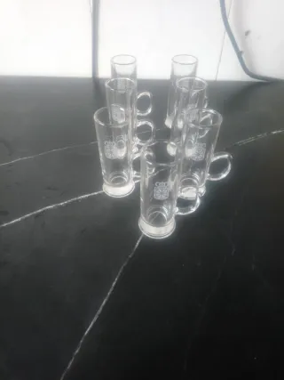 Set de 7 Vasos de chupito con asa con