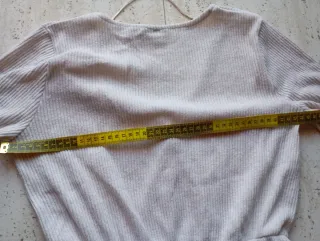 Vestido beige manga larga