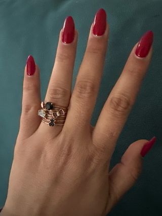 Anillo Tous Plata Vermeil Rosa