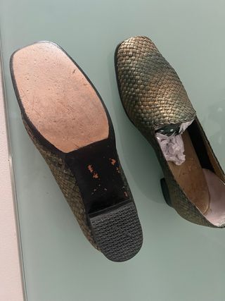 Zapatos rejilla piel T41