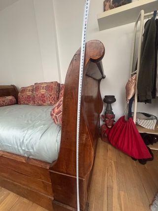 Diván de madera maciza roble