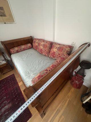 Diván de madera maciza roble