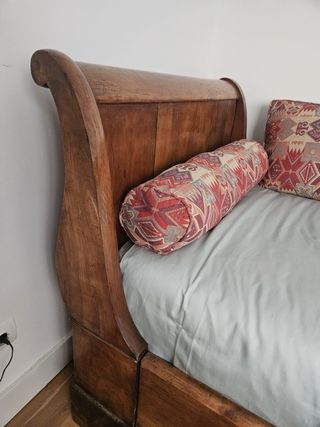 Diván de madera maciza roble