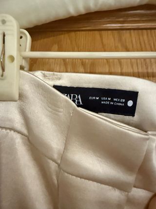 Conjunto champagne satinado