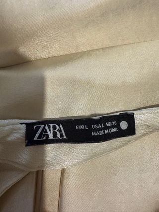 Conjunto champagne satinado