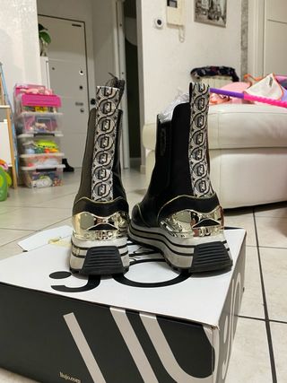 Liu Jo Maxi Wonder Stivali Neri Oro