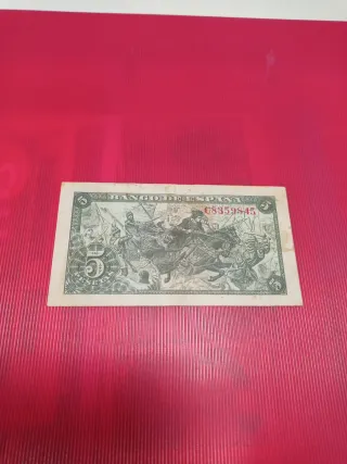 Billete 5 Pesetas Banco de España 1945