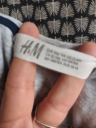 Camiseta H&M Chico Lentejuelas Los Angeles