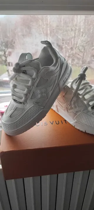 Scarpe Louis Vuitton uomo marroni e bianche