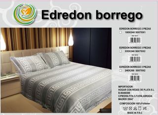 Edredón Borrego y Terciopelo