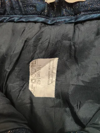 Pantaloncini fantasia blu e oro