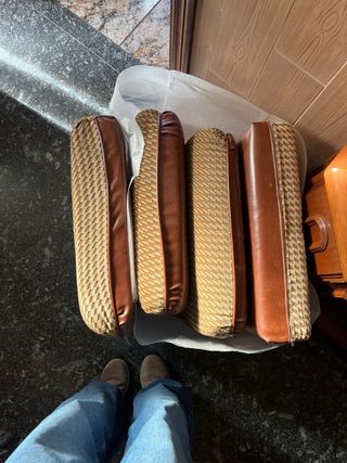 Cojines de sofá de piel