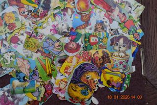 Cromos troquelados infantiles vintage