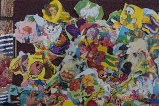 Cromos troquelados infantiles vintage