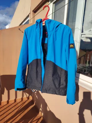Chaqueta de nieve Quiksilver Talla 14 Azul/Gris