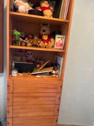 Armario cajonera madera antiguo