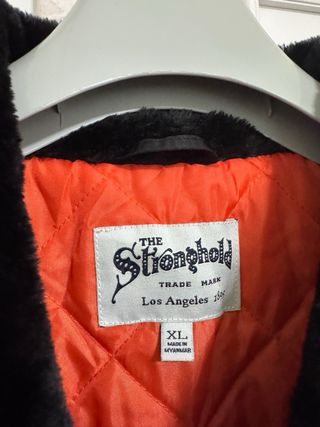 Cazadora Bomber Silverfield Negra Bordada