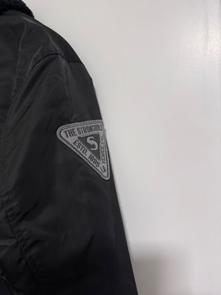 Cazadora Bomber Silverfield Negra Bordada