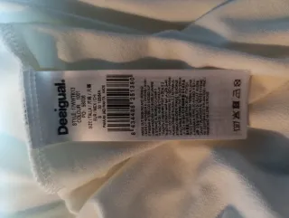 Blusa Desigual Blanca Encaje