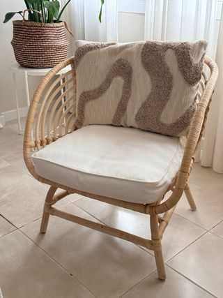 Sillón Buskbo Ikea Ratán Cojín