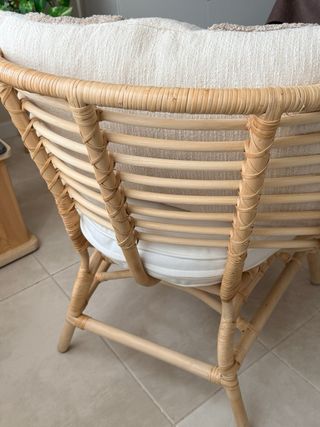 Sillón Buskbo Ikea Ratán Cojín