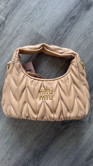 Borsa Miu Miu Beige Imbottito