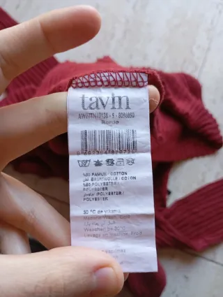 Vestido largo de punto rojo