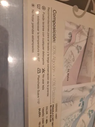 Juego sábanas franela azul