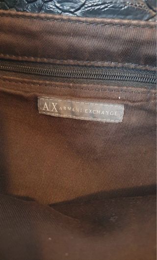 Bolso Armani Negro Piel Serpiente