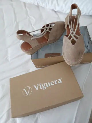 Sandalias Beige Mujer