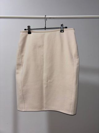 Falda Armani Collezioni original beige talla M